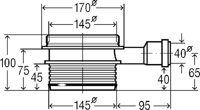 Viega Höhenausgleichsstück 4957 in 40mm Kunststoff grau 159030