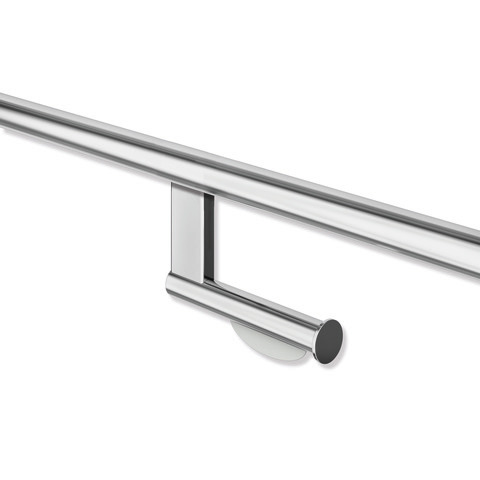HEWI Aufrüstsatz WC-Papierhalter zur Nachrüstung an Stangensystem System 900 mit D: 32mm, Edelstahl, verchromt 68426