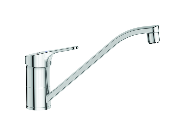 Ideal Standard Küchenarmatur Cerafit, Niederdruck mit Rohrauslauf, Ausladung 226 mm, chrom BC134AA
