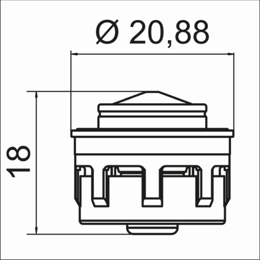 Neoperl Smooth Open Laminar Innenteil mit Dichtung, hellblau, M22/M24 16 l/min 01383095