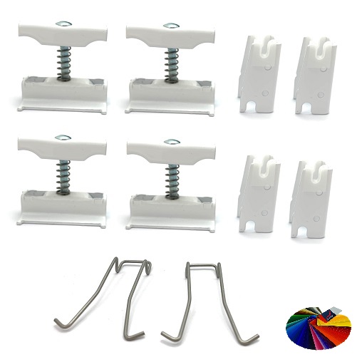 Zehnder Befestigungs-Set CVD, 4x CVD 0+BH Sonderlackierung für Charleston-Radiatoren 774409