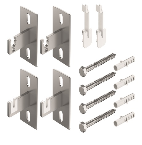 Purmo Konsolenset für Narbonne und Narbonne V ab BH 358, Wandabstand 11-40mm, AK3 AZ1BU140K000400