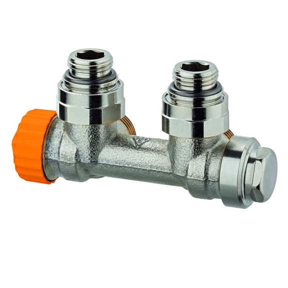 Heimeier Multilux Eclipse Anschlussarmatur Eck, Rp 1/2" IG Anschluss Heizkörper Rp 1/2 IG 3866-02.000