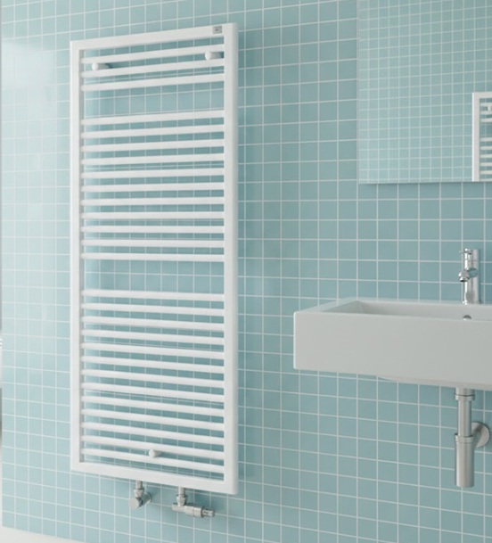 Zehnder Universal HU-180-100 Badheizkörper H: 180,7 B: 100cm, Mittelanschluss, weiß ZU1004A0B100000