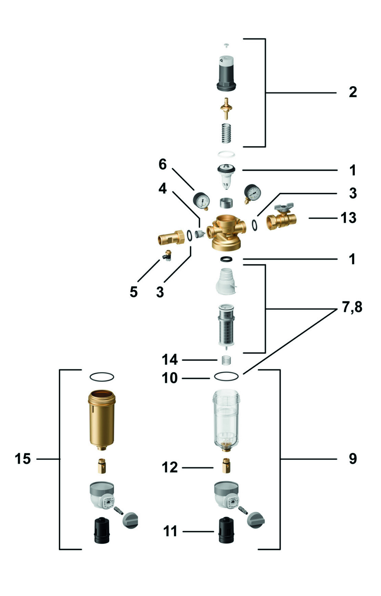 Resideo Hauswasserstation HS10S 0,1mm, bleifrei, Tülle 1 1/2" #HS10S-11/2LFAA