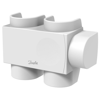 Danfoss Kunststoffabdeckung für VHS-DV Durchgang, Fühler links in weiß RAL9016, Heizkörper 3/4" 013G7964