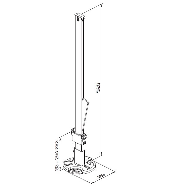 Wemefa Standkonsole Super Standfix Rohboden 10-870-520