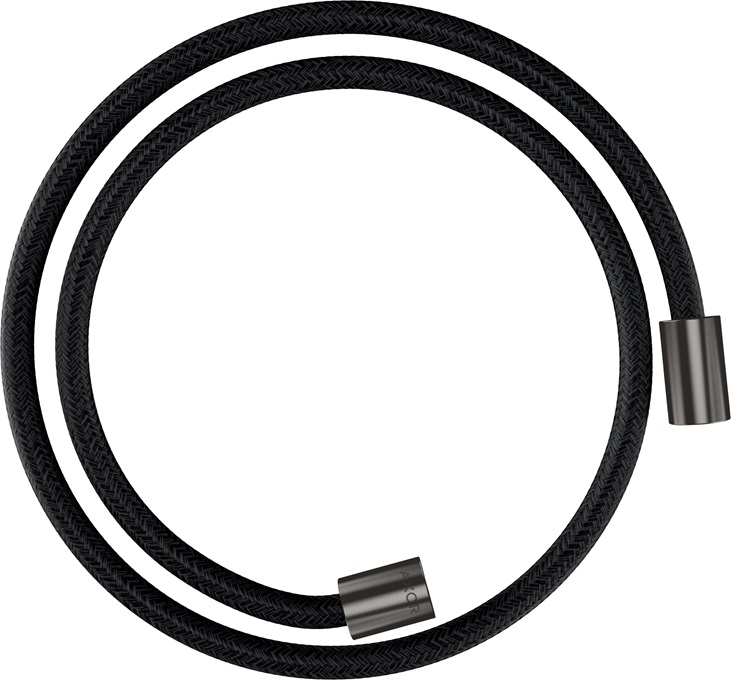 Hansgrohe Textilbrauseschlauch Axor 1250mm mit zylindrischen Muttern brushed black chrom 28228340