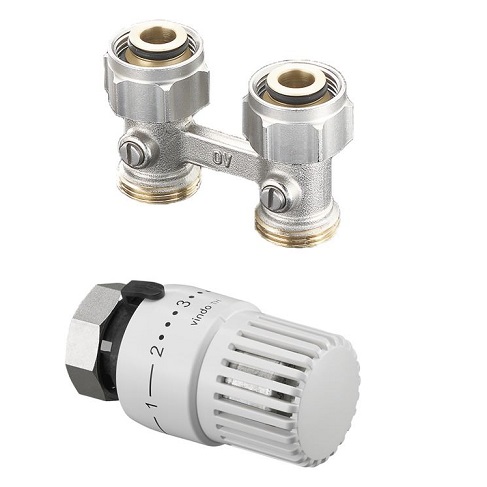 Oventrop Set vindo TH und Multiflex F Durchgang, G 1/2" IG 1715883