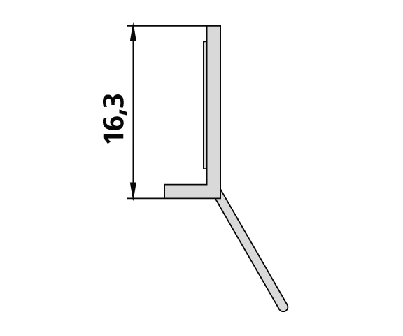 Kermi 2x Dichtleiste Länge: 500mm 2534805