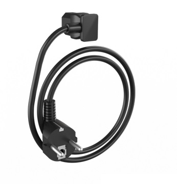Kermi Netzkabel mit Schuko- Stecker CEE 7/7 auf C13 abgewinkelt Y9103000085K
