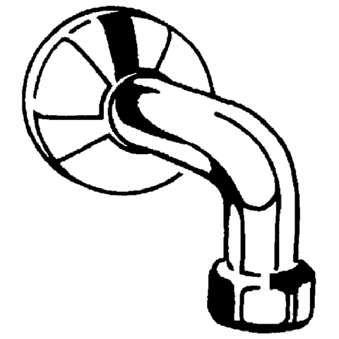 Grohe Abgangsbogen Ausladung 125mm für 35089/35109 1 1/2"x5/4" chrom 12432000