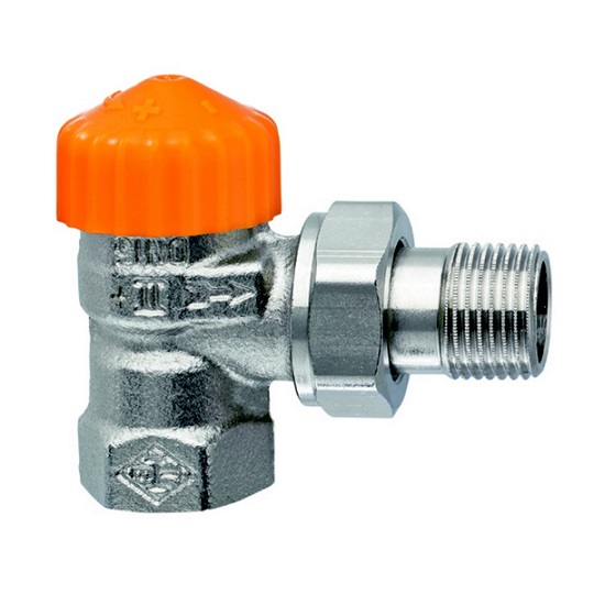 Heimeier Thermostatventil Eclipse, Eckform, DN15 1/2", automatische Durchflussregelung 3931-02.000