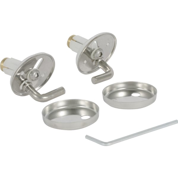 Geberit Set Scharniere für WC-Sitz Eurotrend, Edelstahl 598127000