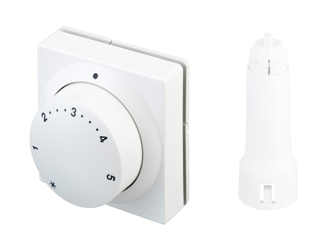Danfoss Ferneinstellelement RA 5075, 8-28°C, 15m, mit eingebautem Fühler 013G5075