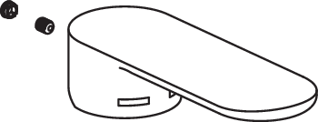 HEWI Bedienhebel, für AQ1.12M10860, schwarz tiefmatt 71425 DC