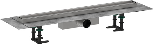 Hansgrohe Komplettset RainDrain Compact 700mm befliesbar für Standardinstallation gebürstet edelstahl 56177000