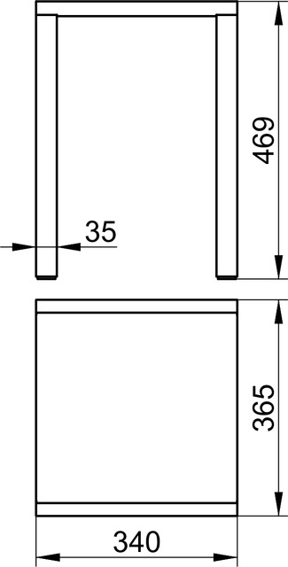 Keuco Hocker Plan Aluminium silber-eloxiert/lichtgrau 14982170038