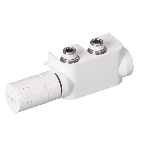 Viessmann Design-Ventilhahnblock, weiß, Links Farbe weiß, Thermostatkopf links 7750492
