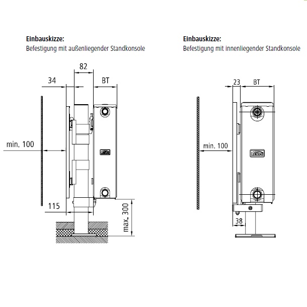 Kermi Plan Strahlungsschirm 954x15x1600mm für Kermi Flachheizkörper PWS00D916
