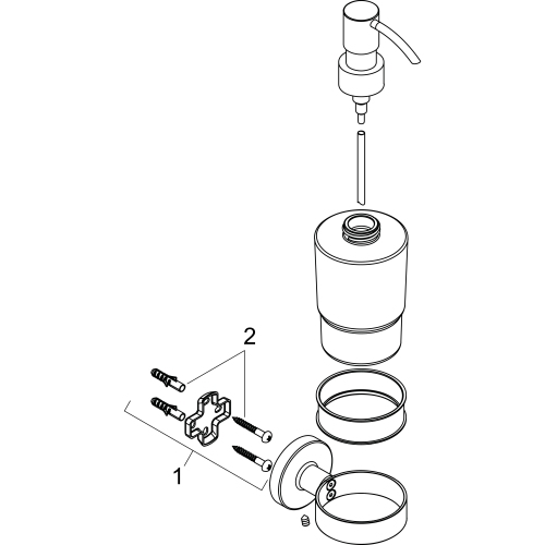 Hansgrohe Seifenspender Logis Universal chrom 41714000