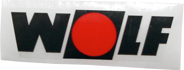 Wolf Aufkleber Wolf Logo für Verrohrungsset Einstrang 3040013