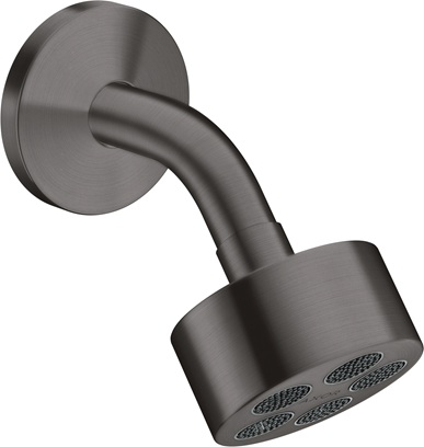 Hansgrohe Kopfbrause Axor One 75 1jet EcoSmart mit Brausearm brushed black chrom 48490340