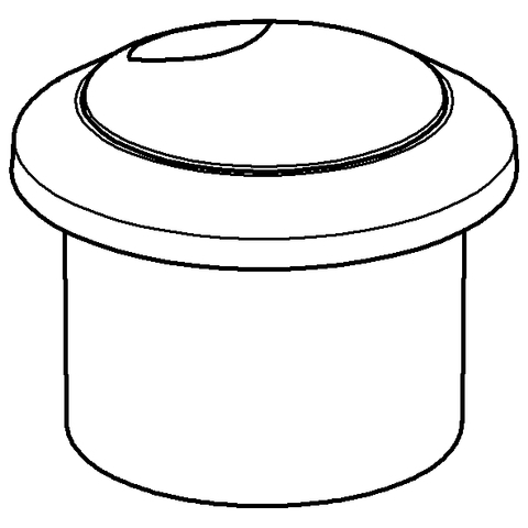 Grohe Druckknopf und Rosette für WC-Spülkasten 42311PI0