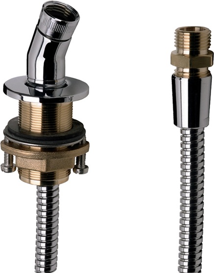 Hansgrohe Brausehalter mit Schlauch 2000mm chrom für Wannenrand 28307000