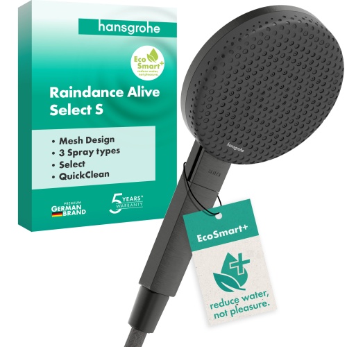 Hansgrohe Handbrause Raindance Alive Select S 125 3jet EcoSmart+ brushed black chrom 24512340