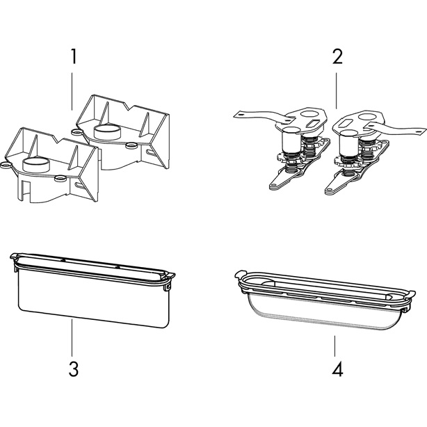 Hansgrohe uBox universal Grundkörper Duschrinnen Ablaufgehäuse für vertikale Installation 01002180