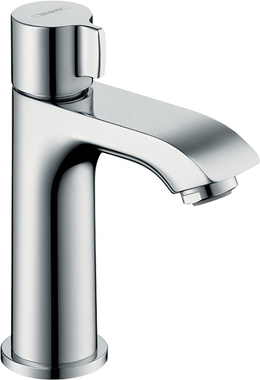Hansgrohe Metris Standventil 100 für Kaltwasser oder vorgemischtes Wasser ohne Ablaufgarnitur, Chrom 31166000