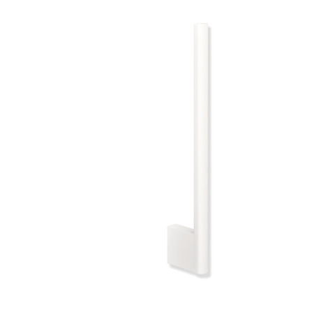 HEWI Reservepapierhalter, Edelstahl, Länge 260mm, Tiefe 51mm, für zwei WC-Papierrollen, weiß tiefmatt 900.21.00660 DX