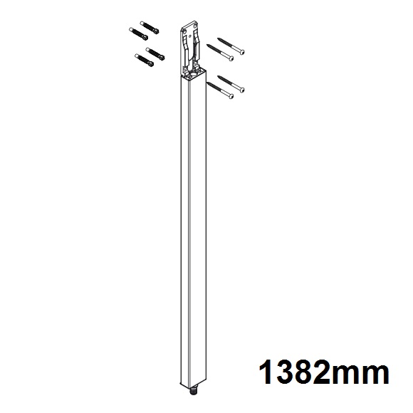 Hansgrohe Rohr mit Abdeckung 1382mm Raindance Select Showerpipe chrom 92358000