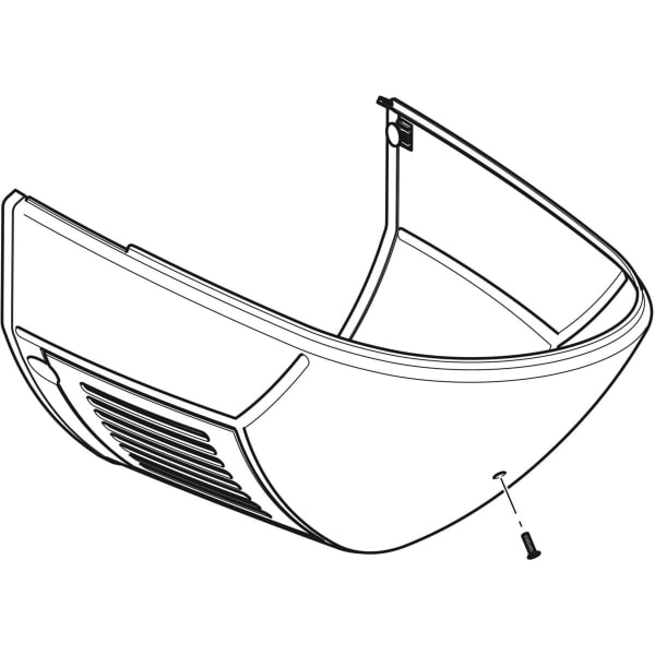 Geberit Verschalung weiß-alpin zu AquaClean 8000 / 8000plus 250.029.11.1