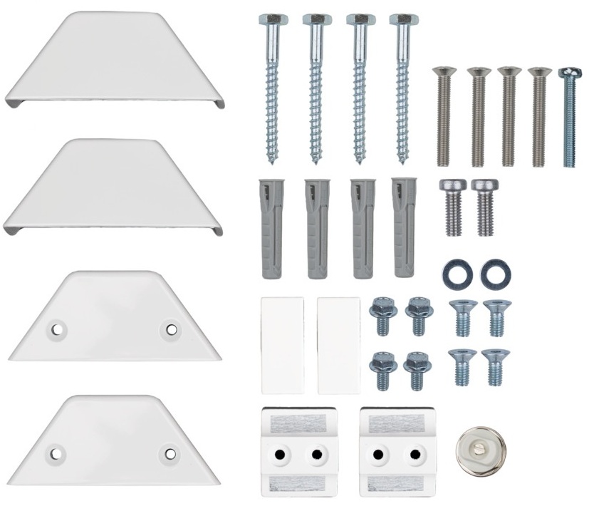 Basis-Arbonia Kermi Befestigungs-Set 24 Diveo in weiß ZB04040001