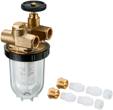 Oventrop Set Zweistrang-Heizölfilter bestehend aus Filter und Quetschringverschraubung 2120153