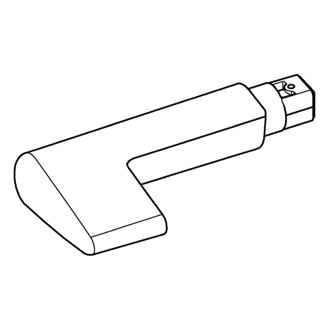 Grohe Hebel für Bau Keramik Dusch-WC-Aufsatz 39648SH0 silbermetallic/matt 14988F00