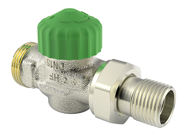Heimeier Thermostat-Ventilunterteil Eclipse 300, Durchgang, DN15 Außengewinde G3/4 3956-02.000