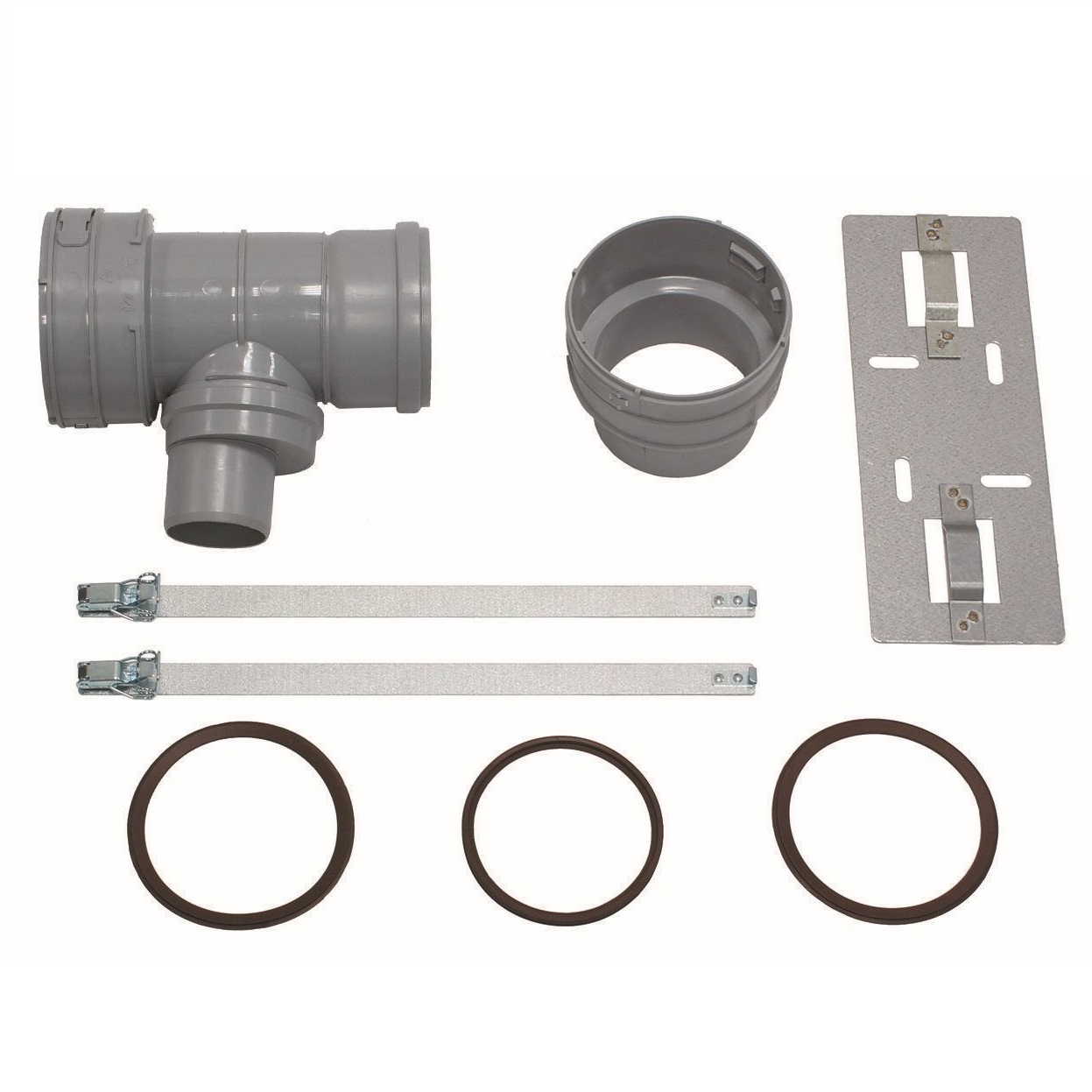 Vaillant T-Stück DN 100 für Abgasanschluss 60/100mm für flexible Abgasleitung DN 100, PP 0020016409
