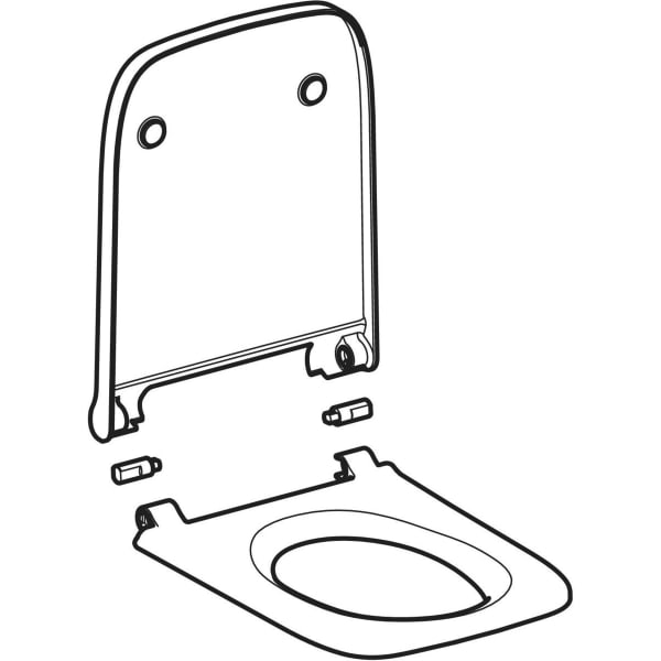 Geberit WC-Sitz für AquaClean Sela Square, weiß 245.850.01.1