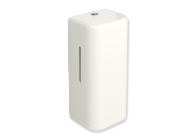 HEWI SENSORIC Elektronischer Seifenspender, Korpus reinweiß, Rahmenelement / Entnahmeöffnung, 500ml, reinweiß 477.06.10299 99