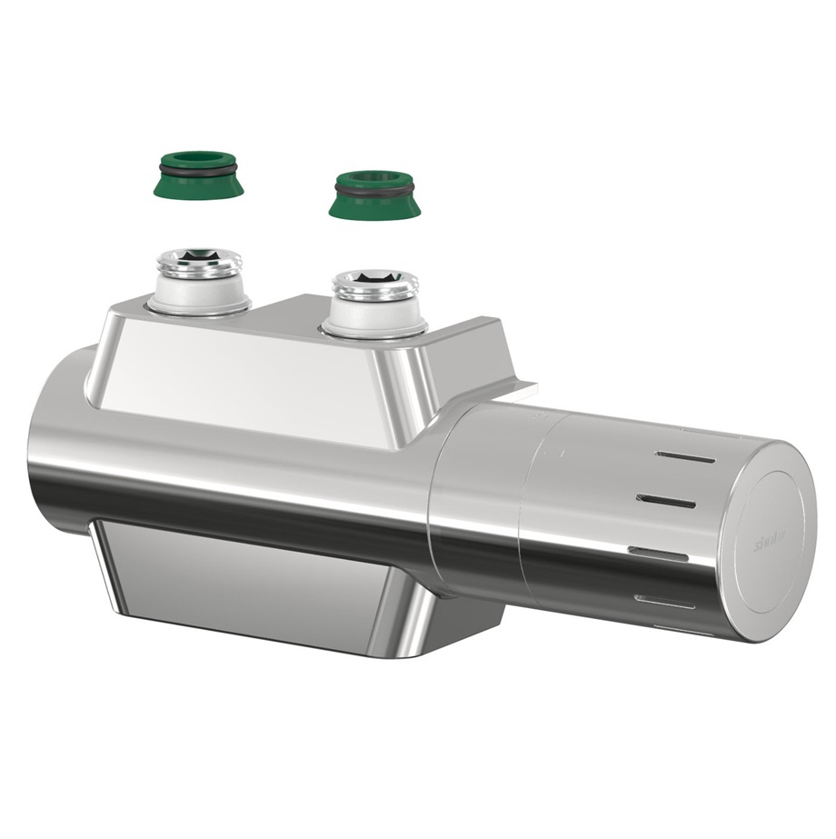 Logafix Universalarmatur-Set V2, chrom Armatur mit Thermostatkopf mit Nullstellung 7738336593