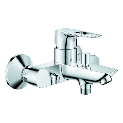 Grohe BauLoop Einhand-Wannenbatterie chrom Wandmontage eigensicher 23602001
