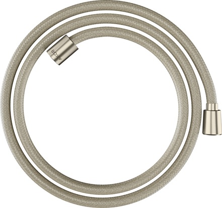 Hansgrohe Textilbrauseschlauch Axor 1600mm mit konischer/zylindrischer Mutter brushed nickel 28259820