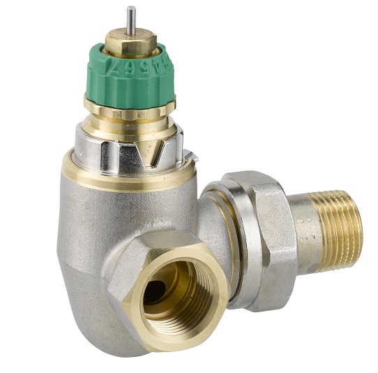 Danfoss Dynamic Valve RA-DV 10 druckunabhängig, R 3/8, Winkeleck links, vernickelt 013G7718