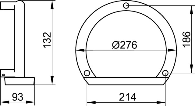 Keuco Haltegriff Universalartikel komplett mit Seifenablage, verchromt, 300mm 04909010000