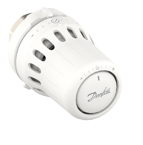 Danfoss Thermostatkopf React +/- M30x1,5 flüssigkeitgefüllt, eingebautem Fühler, Nullabsperrung 015G3034