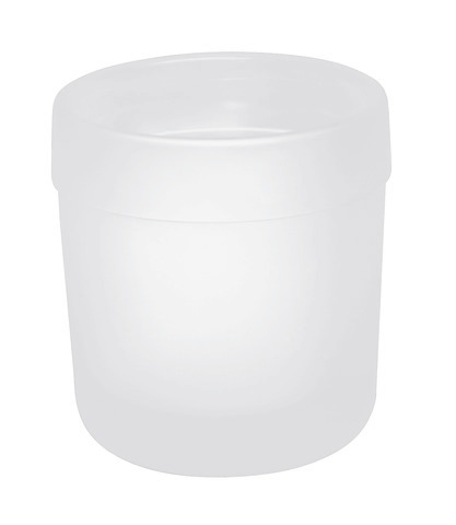 HEWI Becher, flachbodig Serie 477, Glas, matt weiß, passend zu Halter Serie 477 477.04.02005