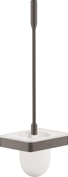 Hansgrohe WC-Bürste Axor Universal Softsquare brushed black chrom mit Wandhalter 42835340